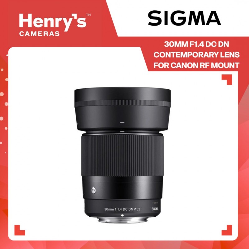 SIGMA 30mm F1.4 DC DN canon RFマウント Lente Sigma 30mm F1.4 Dc Dn Montagem Rf Canon Rf Preto | Frete grátis